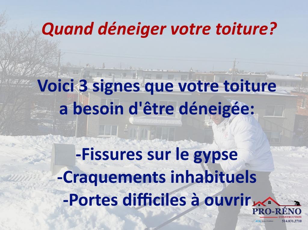 DÉNEIGEMENT DE TOITURE résidentiel commercial industriel