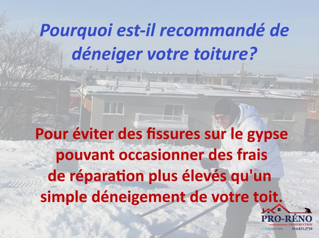 DÉNEIGEMENT DE TOITURE résidentiel commercial industriel