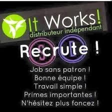 Emploi à domicile avec les produits It Works!